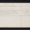 Perth, City Hall, NO12SW 9, Ordnance Survey index card, Recto