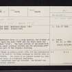 Meikleour House, NO13NE 4, Ordnance Survey index card, Recto
