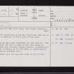 Leyston, NO13NE 11, Ordnance Survey index card, page number 1, Recto
