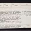 Newbigging, NO13NE 17, Ordnance Survey index card, Recto