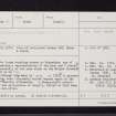 Moonshade, NO13NE 21, Ordnance Survey index card, Recto