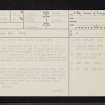 Castle Hill, NO13NE 22, Ordnance Survey index card, page number 1, Recto