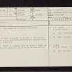 Cargill, NO13NE 27, Ordnance Survey index card, page number 1, Recto