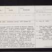 Kinclaven Castle, NO13NE 31, Ordnance Survey index card, page number 1, Recto