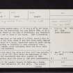 West Whitefield, NO13SE 2, Ordnance Survey index card, page number 1, Recto