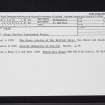 Colen, NO13SW 19, Ordnance Survey index card, Recto
