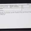 Stanley, NO13SW 61, Ordnance Survey index card, Recto