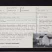 Newton Castle, NO14NE 2, Ordnance Survey index card, Recto