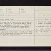 Broad Moss, NO14NE 14, Ordnance Survey index card, Recto