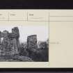 Glasclune Castle, NO14NE 37, Ordnance Survey index card, page number 3, Recto