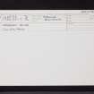 Oakbank House, NO14NE 52, Ordnance Survey index card, Recto