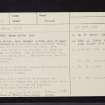 Leys Of Marlee, NO14SE 15, Ordnance Survey index card, Recto