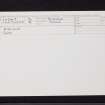 Kinloch, NO14SW 2, Ordnance Survey index card, Recto