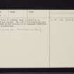 Lethendy House, NO14SW 13, Ordnance Survey index card, page number 2, Verso
