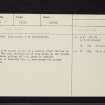 Spittalfield, NO14SW 19, Ordnance Survey index card, Recto