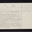 Drumturn Burn, NO15NE 10, Ordnance Survey index card, page number 1, Recto