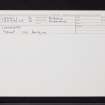 Craighead, NO15NW 11, Ordnance Survey index card, Recto