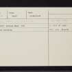 Craighead, NO15NW 11, Ordnance Survey index card, Recto