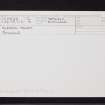 Bleaton Hallet, NO15NW 35, Ordnance Survey index card, Recto