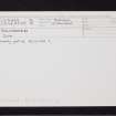 Balnabroich, NO15NW 45, Ordnance Survey index card, Recto