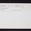 Balnabroich, NO15NW 47, Ordnance Survey index card, Recto