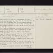 Craighead, NO15SE 23, Ordnance Survey index card, page number 1, Recto