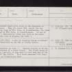 Broughdearg, NO16NW 1, Ordnance Survey index card, Recto