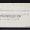 Balloch, NO16SE 1, Ordnance Survey index card, Recto
