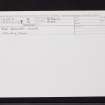 The Borland Stone, NO16SE 6, Ordnance Survey index card, Recto