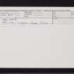 Carn Dearg, NO16SW 20, Ordnance Survey index card, Recto