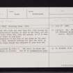 Spittal Of Glenshee, NO17SW 2, Ordnance Survey index card, Recto