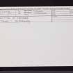 Spittal Of Glenshee, NO17SW 4, Ordnance Survey index card, Recto