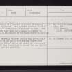 Spittal Of Glenshee, NO17SW 4, Ordnance Survey index card, Recto