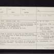 Lathrisk House, NO20NE 1, Ordnance Survey index card, Recto