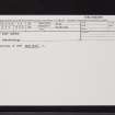 East Lomond, NO20NW 59, Ordnance Survey index card, Recto