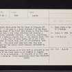 Pitcairn, NO20SE 2, Ordnance Survey index card, page number 1, Recto