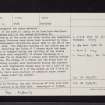 Balbirnie, NO20SE 4, Ordnance Survey index card, page number 4, Verso