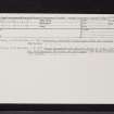 Balfarg, NO20SE 5, Ordnance Survey index card, page number 2, Recto