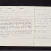 Leslie,  Ingri Stone, NO20SW 7, Ordnance Survey index card, Recto