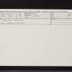 Gallant Knowe, NO20SW 10, Ordnance Survey index card, Recto