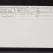 Dunbog House, NO21NE 1, Ordnance Survey index card, Recto