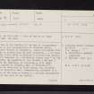 Battle Of Black Earnside, NO21NE 4, Ordnance Survey index card, page number 1, Recto