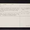 Abdie Old Parish Kirk, NO21NE 8, Ordnance Survey index card, page number 2, Verso