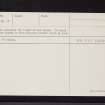 Dunbog, NO21NE 15, Ordnance Survey index card, page number 2, Verso