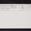 Dunbog Manse, NO21NE 36, Ordnance Survey index card, Recto