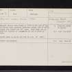Lindores, NO21NW 6, Ordnance Survey index card, page number 1, Recto