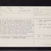 Black Cairn, NO21NW 12, Ordnance Survey index card, page number 1, Recto
