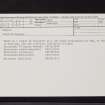 Mugdrum, NO21NW 40, Ordnance Survey index card, Recto