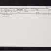 Denmylne Steading, NO21NW 47, Ordnance Survey index card, Recto