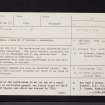 Kinloch, NO21SE 12, Ordnance Survey index card, page number 1, Recto